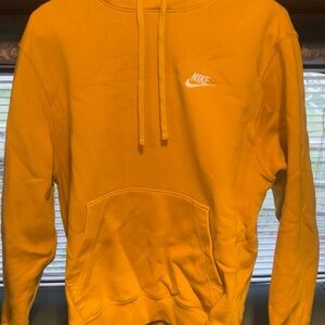 Nike Men's Yellow Hoodie small